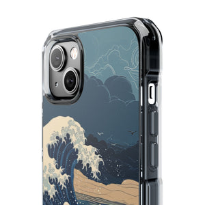 Oceanic Reverence – Handyhülle für iPhone (Clear Impact – Magnetisch)