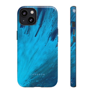 Light Blue Ink Art | Phone Case