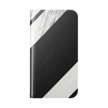 Striped Texture - iPhone 15 Pro Case - Wallet