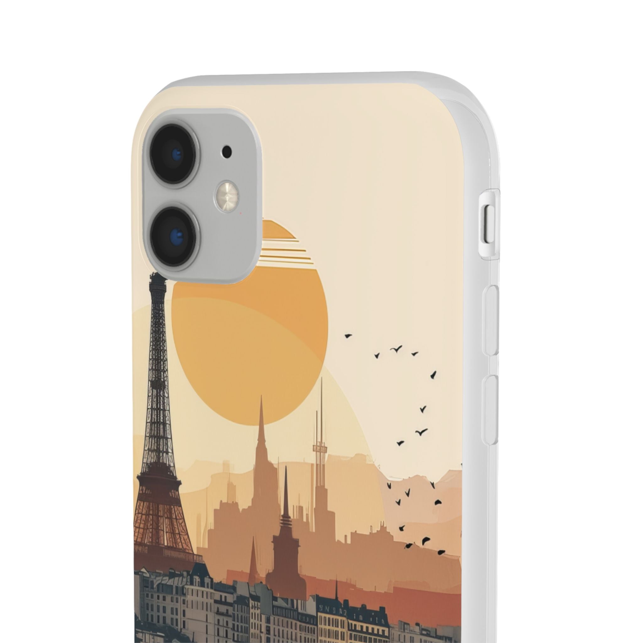 Parisian Sunset Serenity | Flexible Phone Case for iPhone