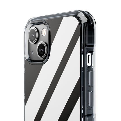 Monochrome Diagonal Symmetry iPhone Case - Impact