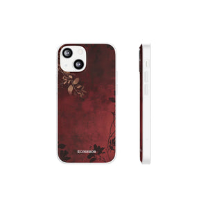 Pantone Marsala Design | Handyhülle für iPhone (Flexible Hülle) 