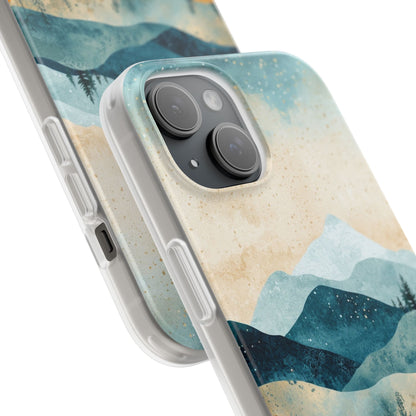 Moonlit Mountains iPhone 15 Case - Soft