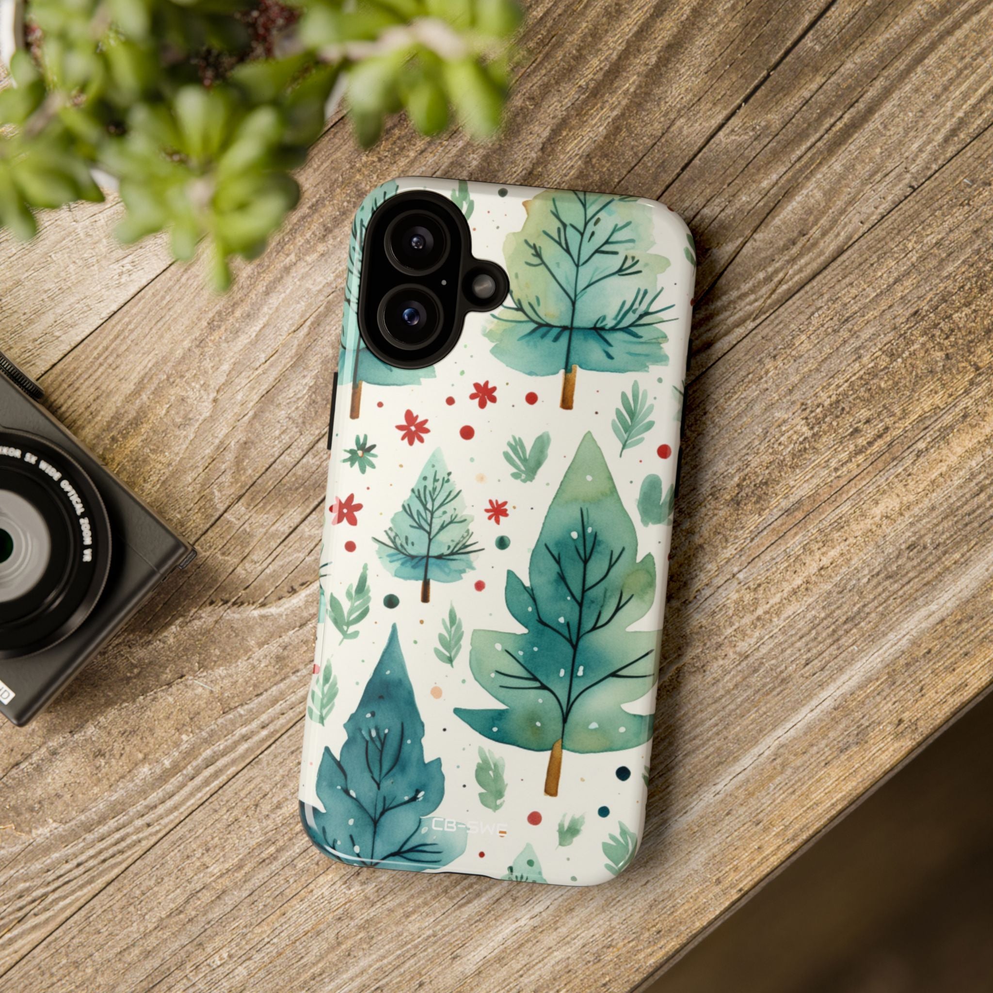 Joyful Evergreen Dance - iPhone Case