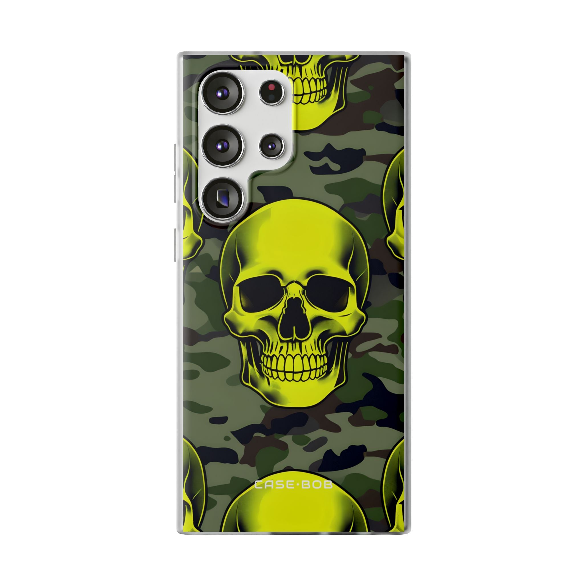 Neon Skull Camo Samsung S23 Ultra Case - Soft