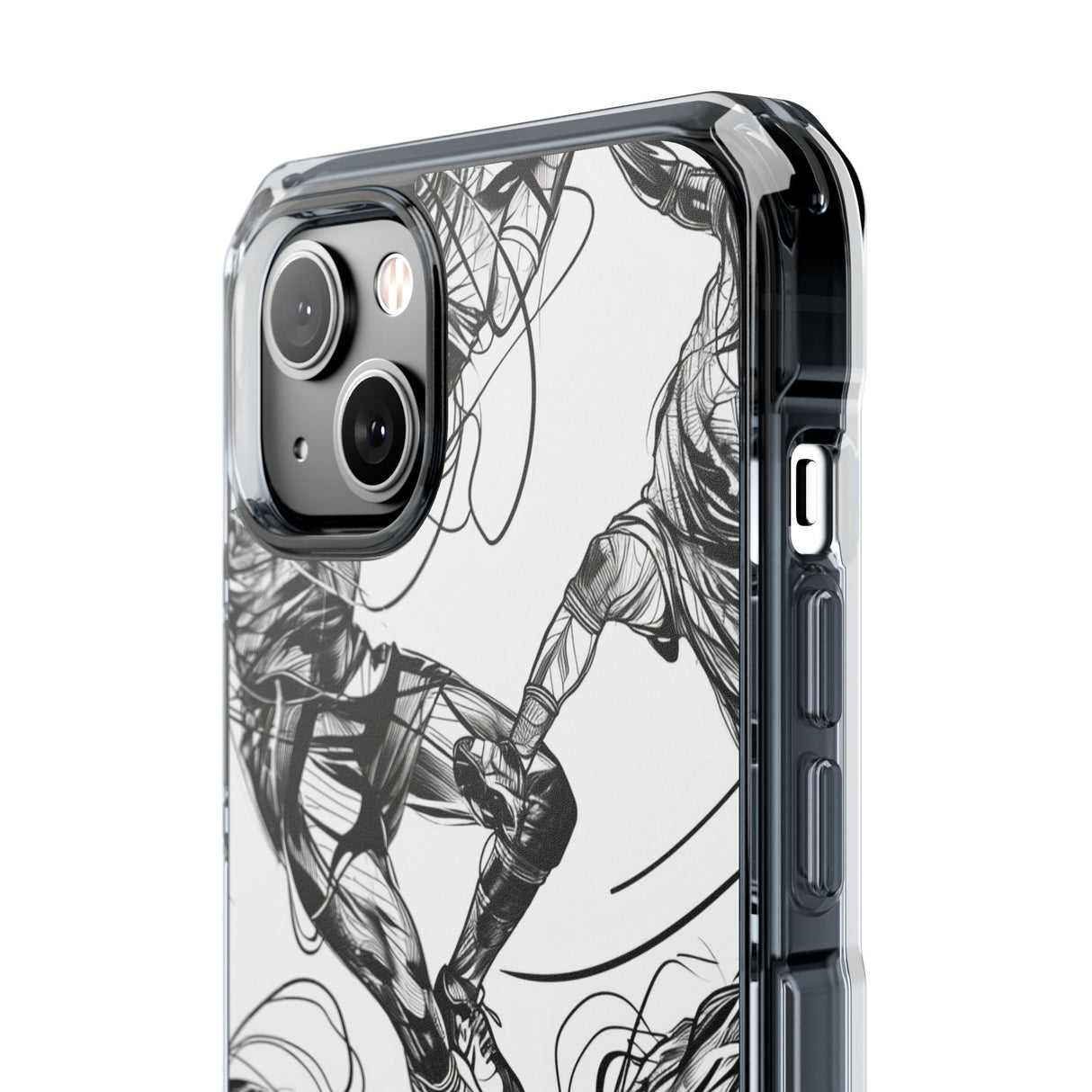 Dynamic Athletic Surrealism - Phone Case for iPhone (Clear Impact - Magnetic)