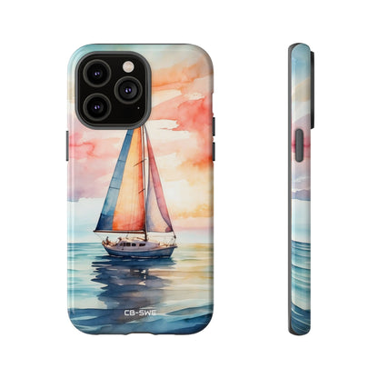 Sailboat Glides Calm - iPhone Case