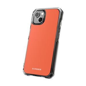 Outrageous Orange | Handyhülle für iPhone (Clear Impact Case – magnetisch) 