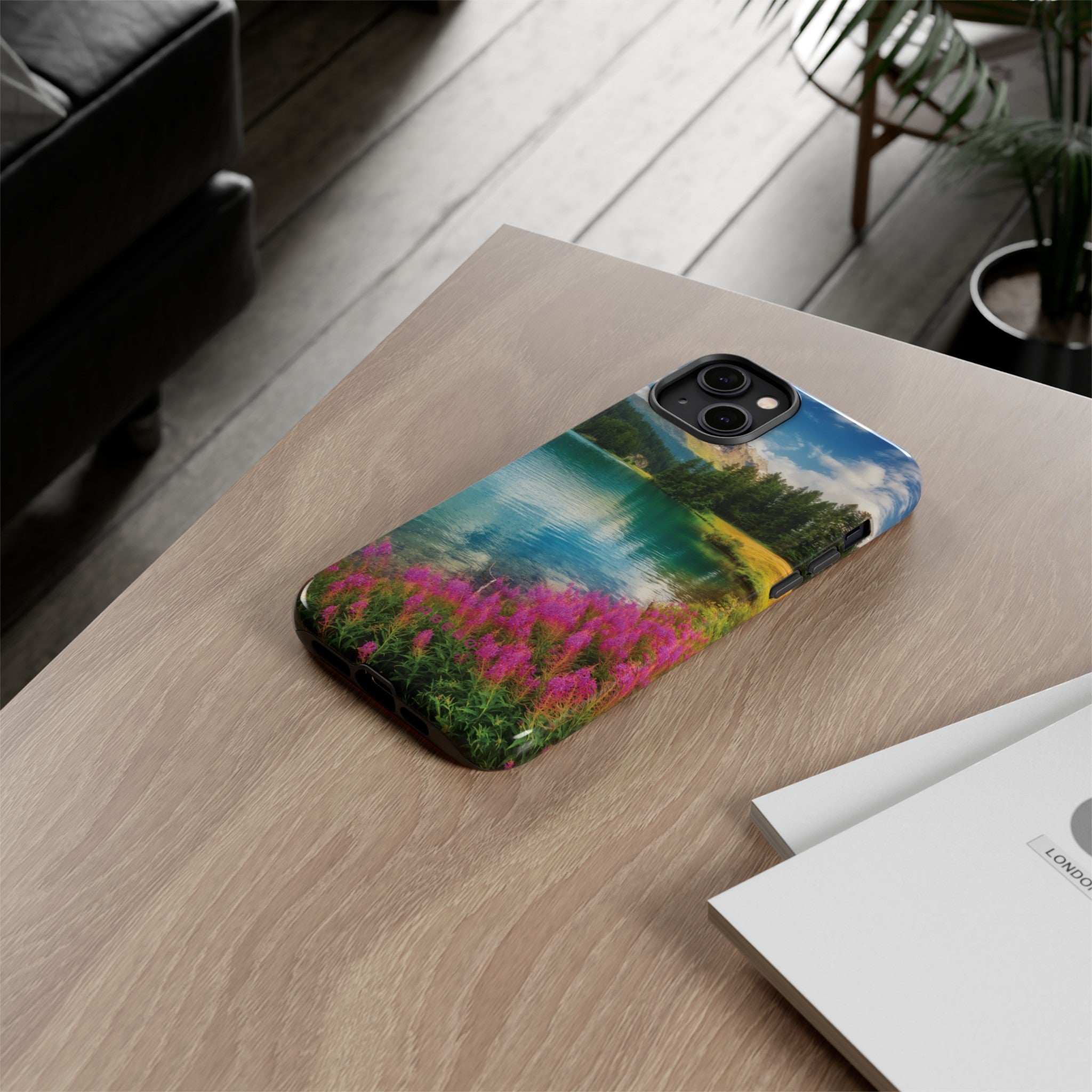 Azure Alpine Lake Phone Case - Protective Phone Case