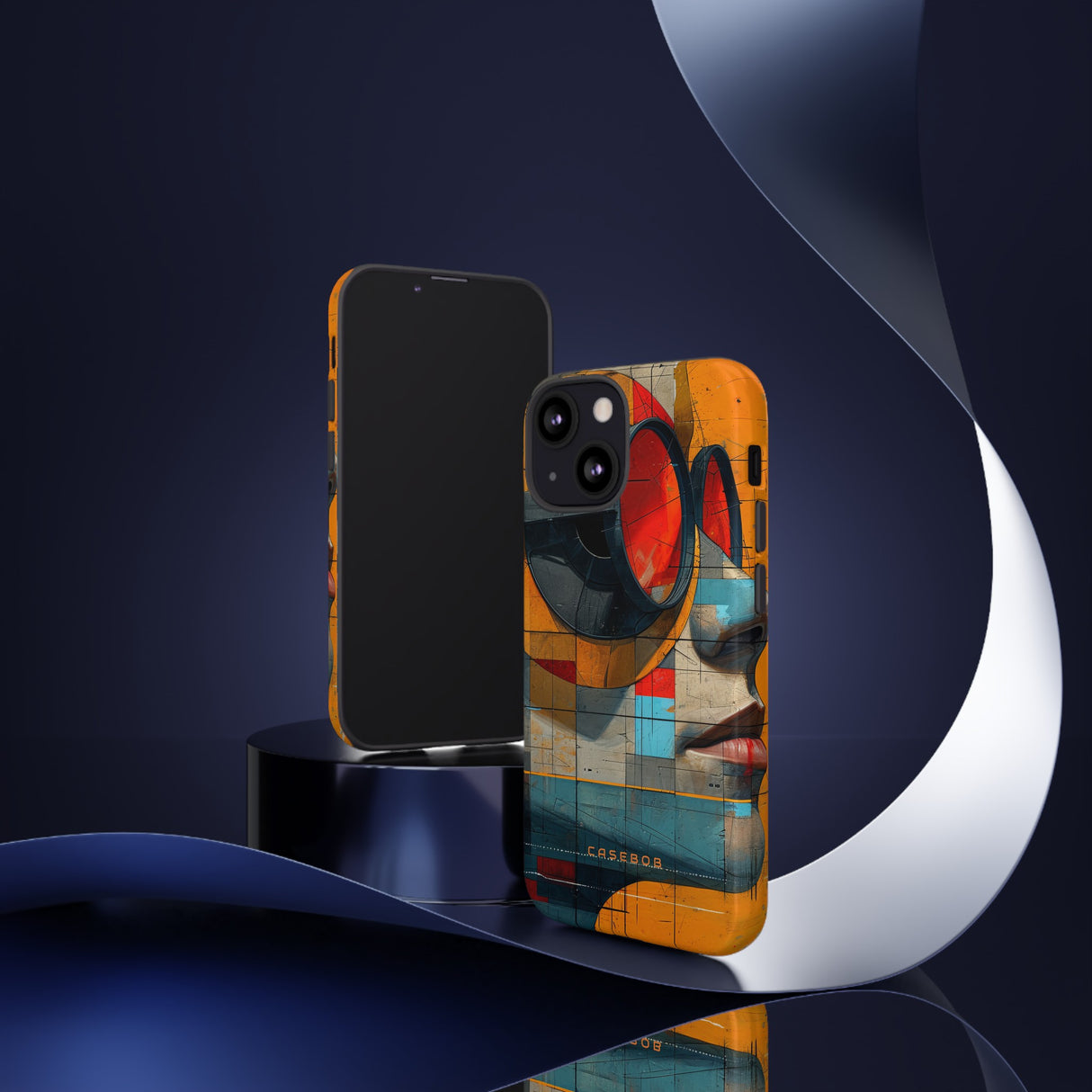 Cartoon Geometry Fusion - Protective Phone Case