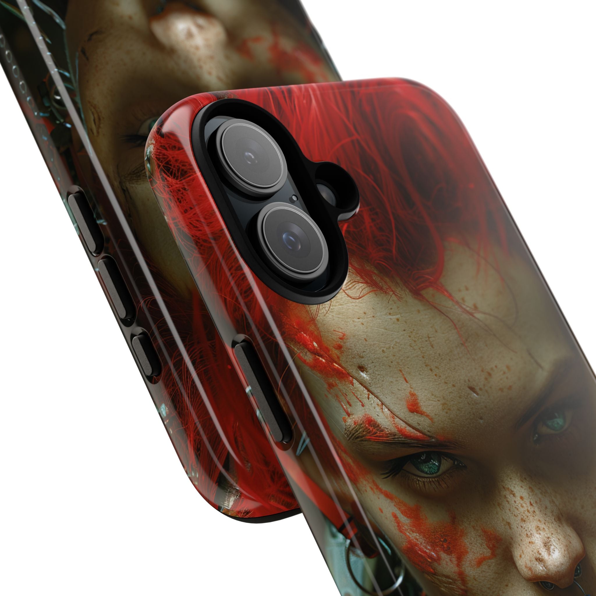 Spiked Ember Eyes iPhone 16 Plus Case - Tough