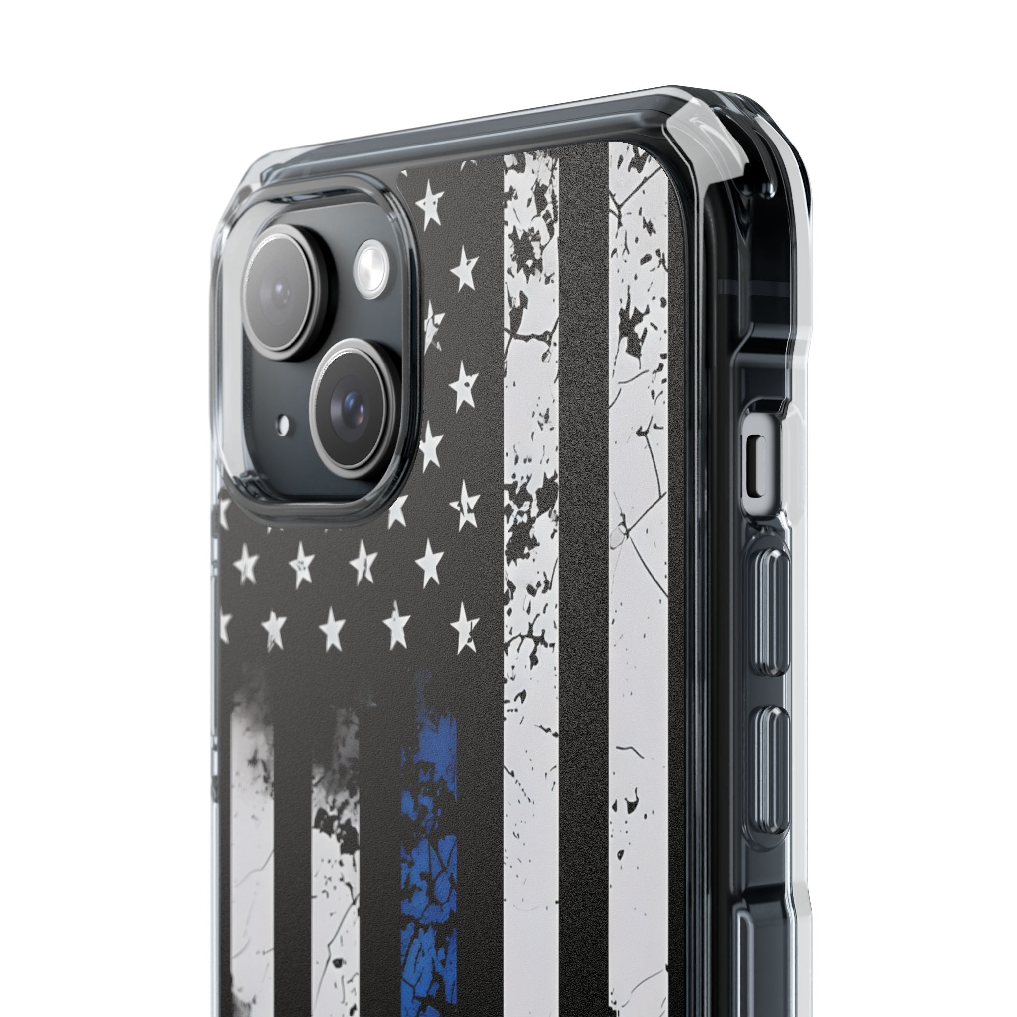 Blue Stripe Flag iPhone 15 Plus Case - Impact