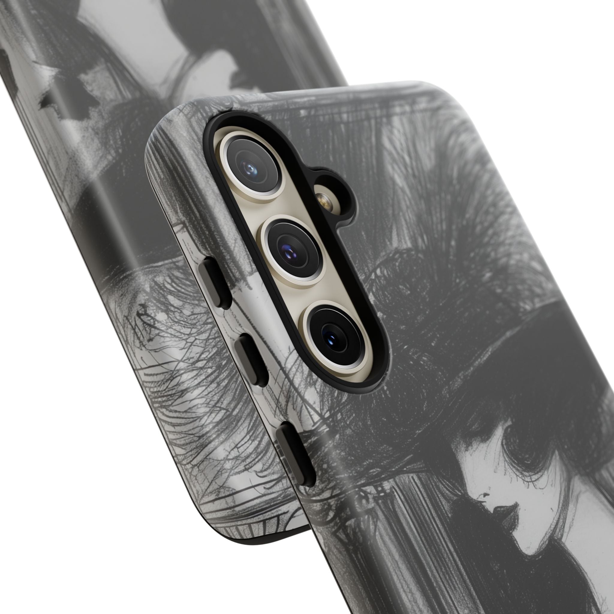 Timeless Elegance in Monochrome Samsung S24 - Tough Phone Case