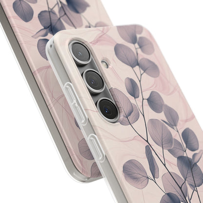 Veined Leaf Whisper Samsung S24 Plus Case - Soft