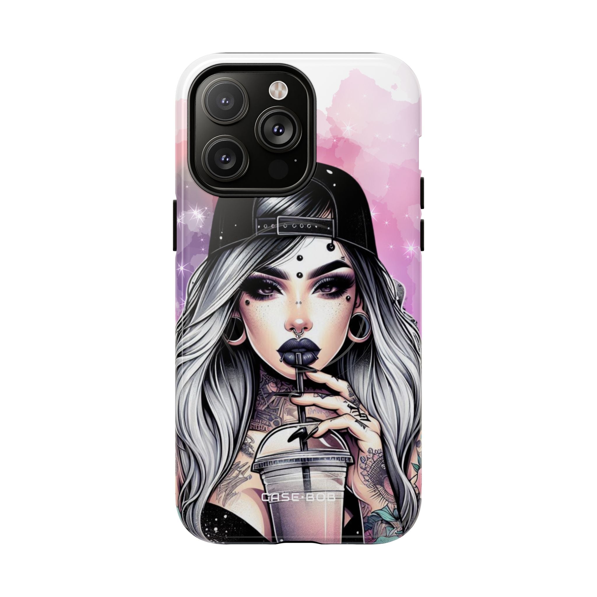 Silver Sip Nebula iPhone 14 Pro Max Case - Tough+