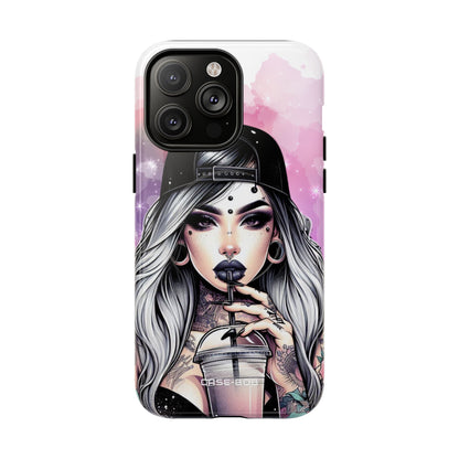 Silver Sip Nebula iPhone 14 Pro Max Case - Tough+