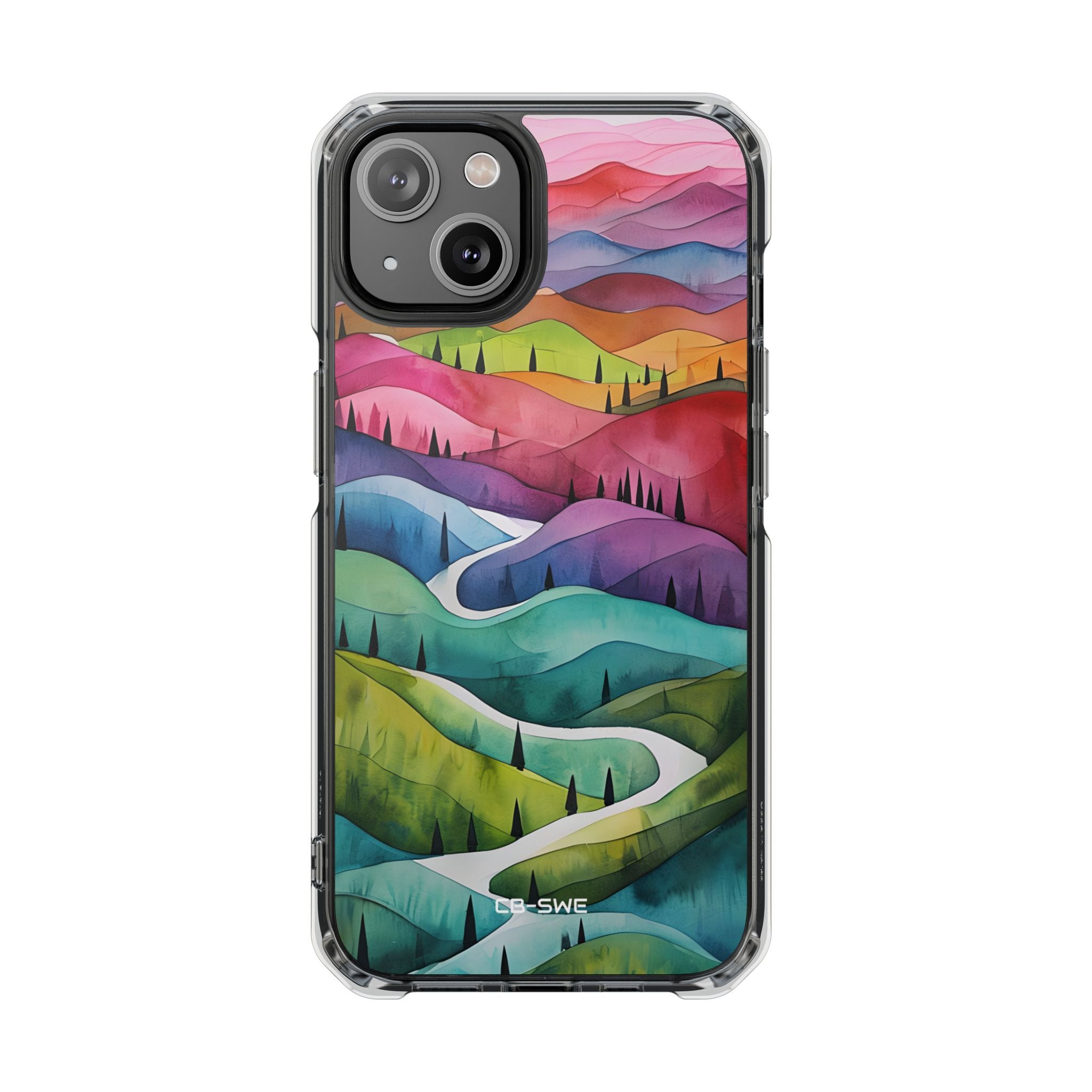 Whimsical Colorful Valleys iPhone Case - Impact