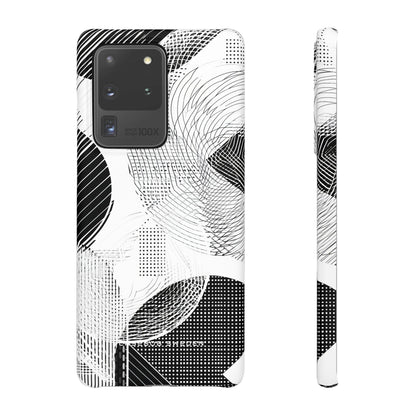 Geometric Monochrome Flow Samsung S20 - Slim Phone Case