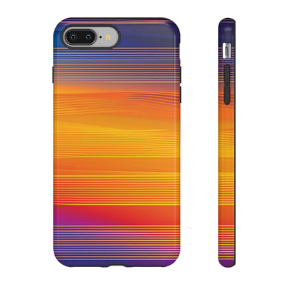 Orange Fusion: Data Artistry - Protective Phone Case