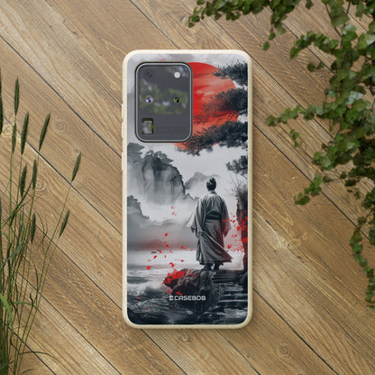 Serene Samurai Sunrise | Biodegradable Phone Case