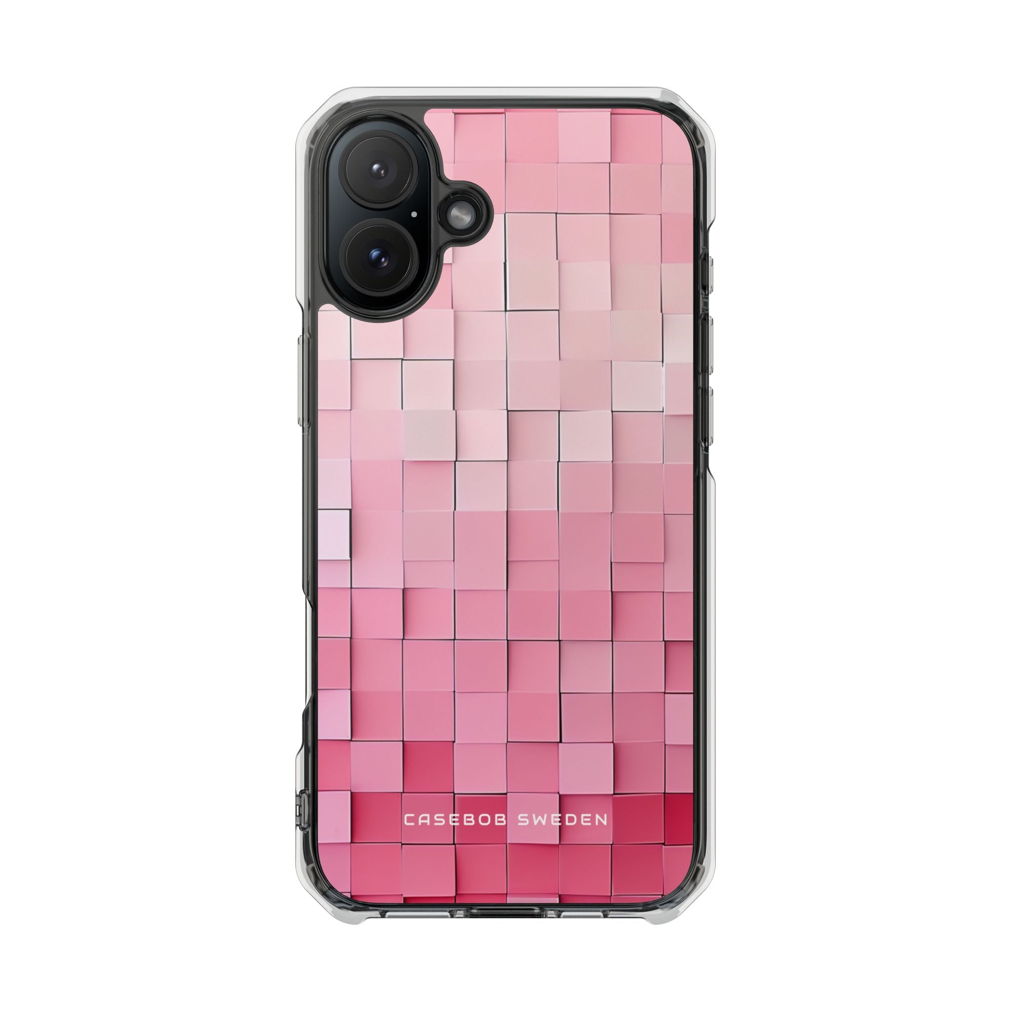 Gradient Pink Mosaic iPhone 16 - Clear Impact Phone Case