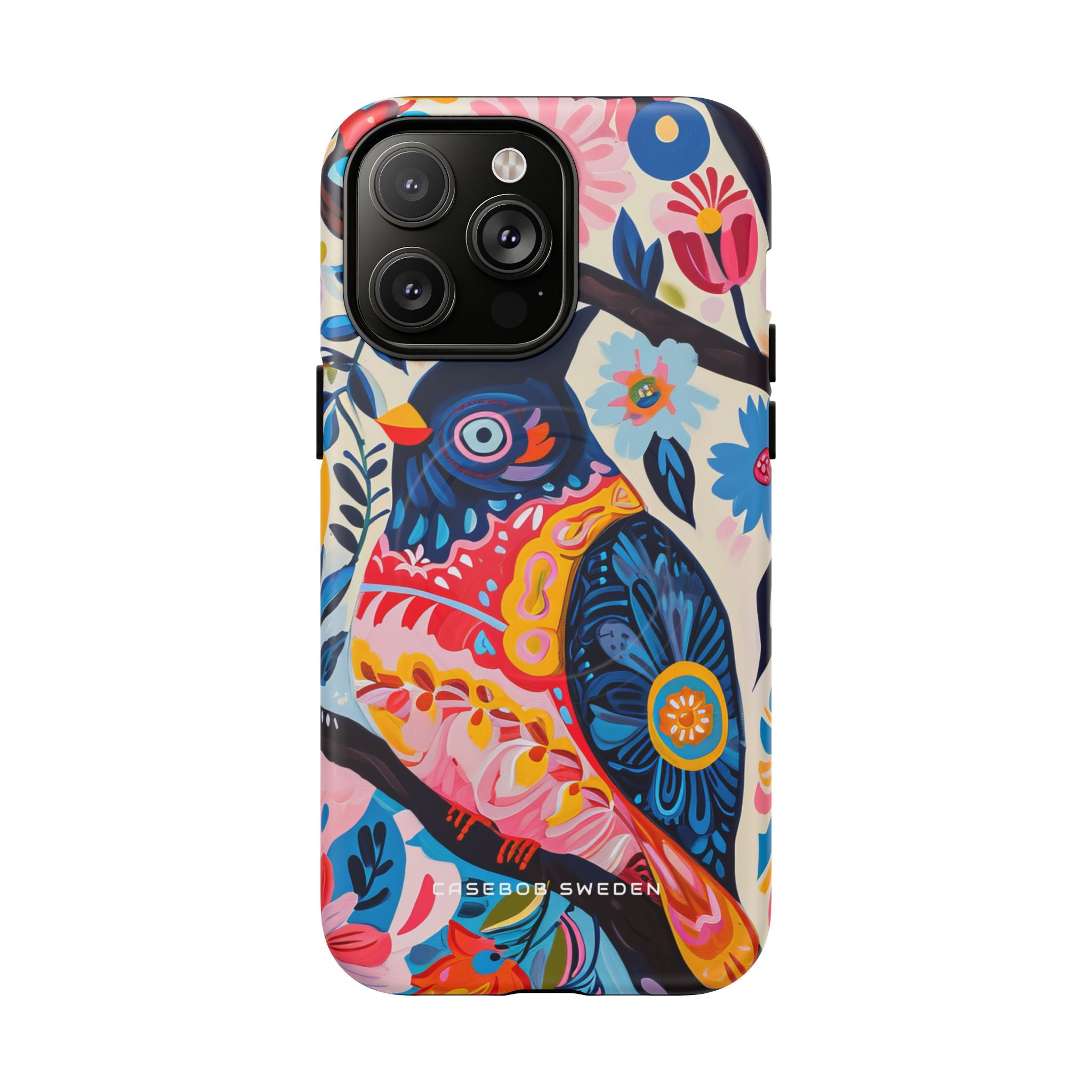 Whimsical Vintage Owl with Floral Charm iPhone 14 | Tough+ Phone Case