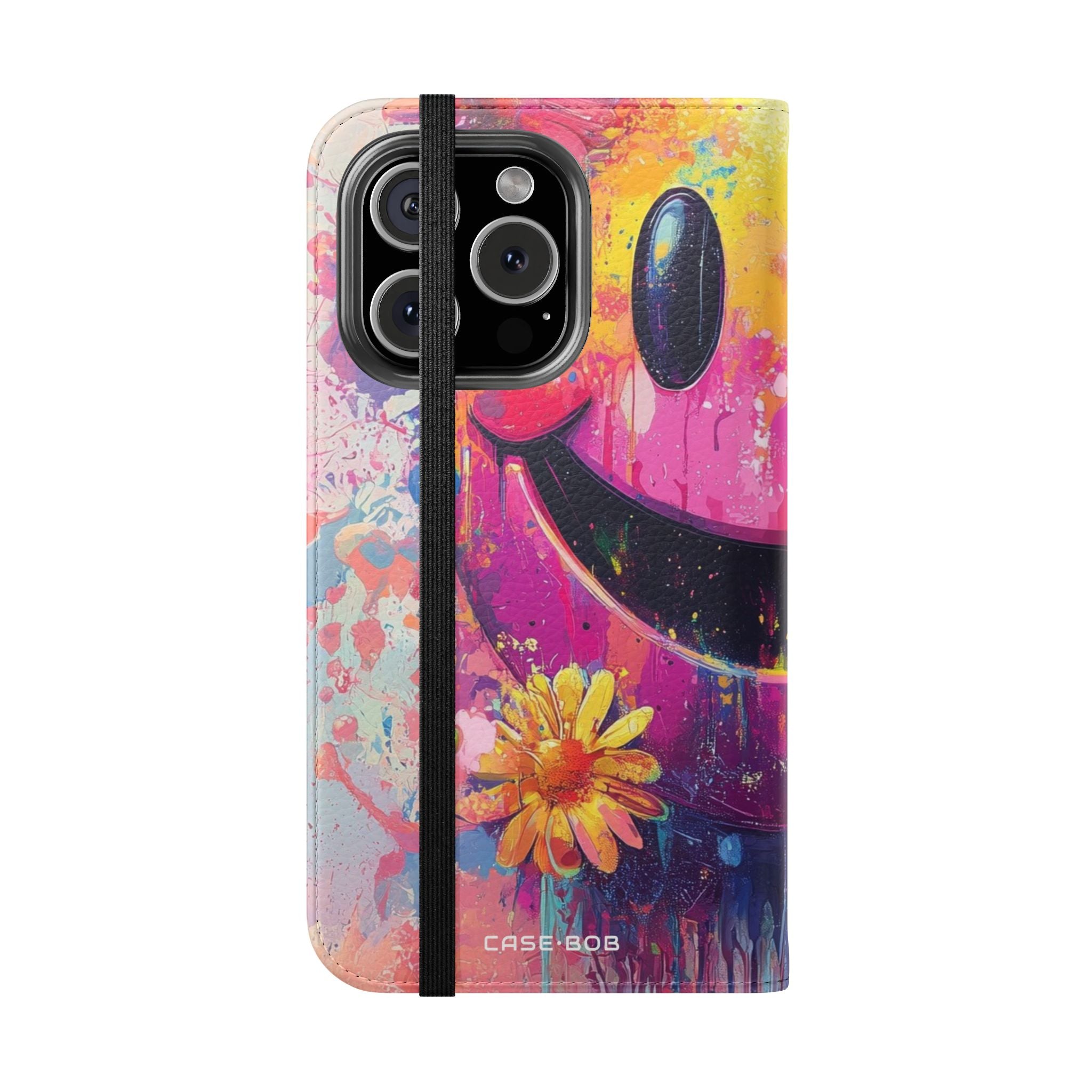 Smiley Bloom Drip - iPhone 16 Pro Case - Wallet