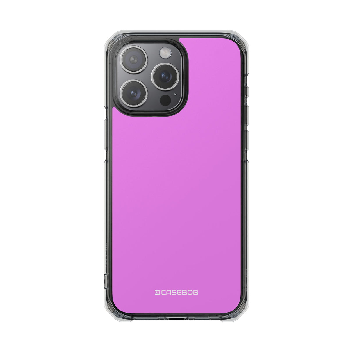 Violett | Handyhülle für iPhone (Clear Impact Case - Magnetisch) 