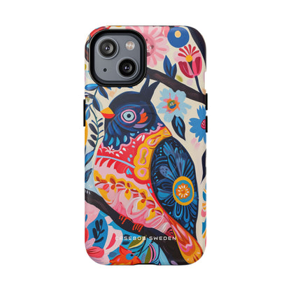 Whimsical Vintage Owl with Floral Charm iPhone 14 | Tough+ Phone Case