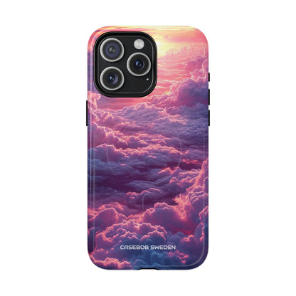 Pink Purple Clouds - Tough + MagSafe® iPhone 15 Phone Case