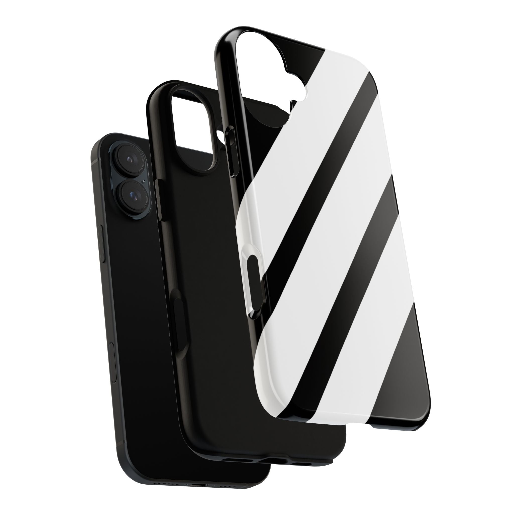 Monochrome Diagonal Symmetry - iPhone Case