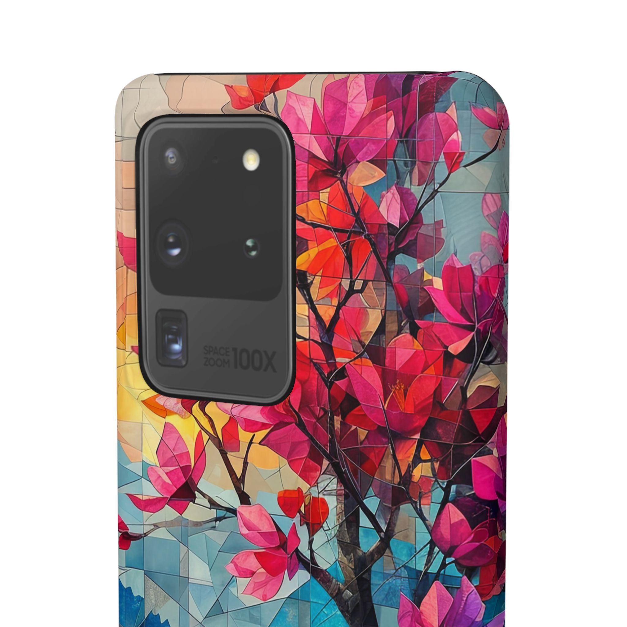 Vibrant Geometric Tree Landscape Samsung S20 - Slim Phone Case