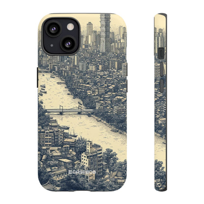 Nostalgic Metropolis | Protective Phone Case for iPhone