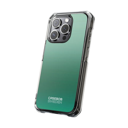 Teal Horizon Layers iPhone 15 - Impact Clear+