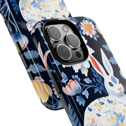 Floral Rabbit Dances - iPhone Case