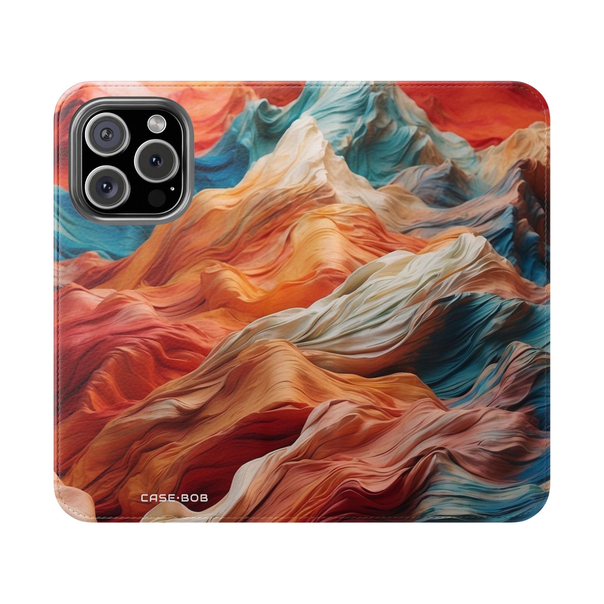 Fabric Peaks Sunset - iPhone 16 Pro Case - Wallet