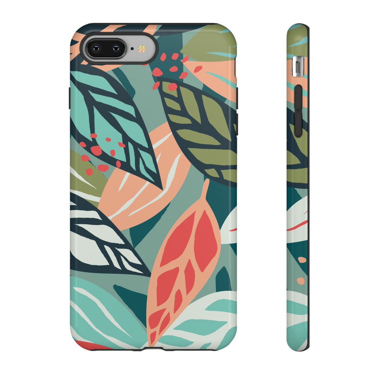 Mixed Tropical Leaf - Protective Phone Case