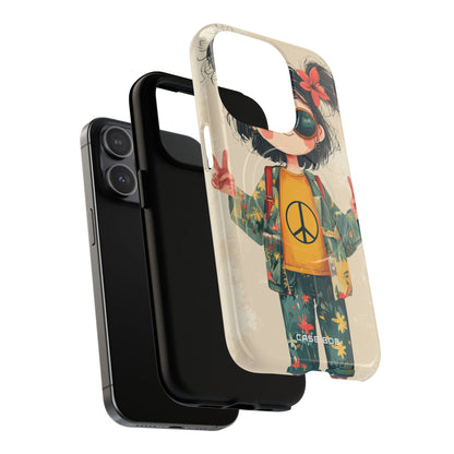 Peace Pigtails iPhone 15 Pro Case - Tough+