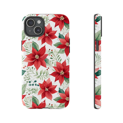 Poinsettias Bloom Bright - iPhone Case