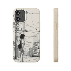 Urban Solitude Sketch | Biodegradable Phone Case