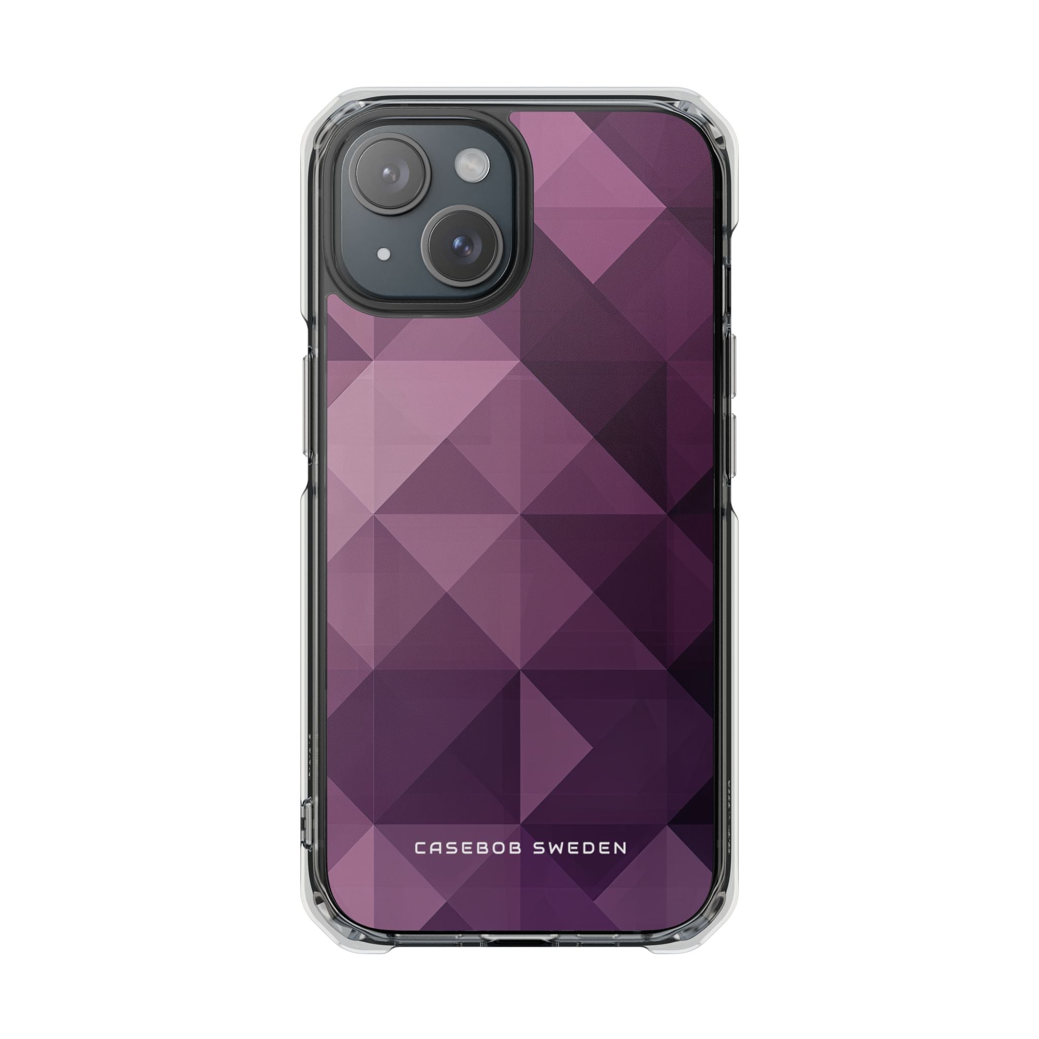 Gradient Purple Mosaic iPhone 15 - Clear Impact Phone Case