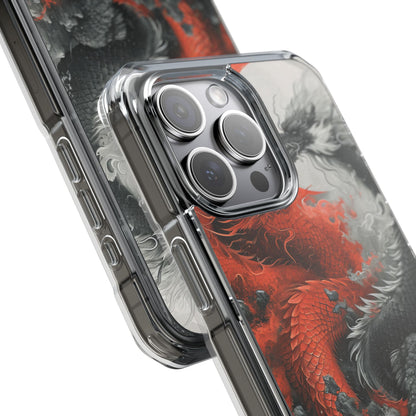 Twin Dragons Crimson iPhone 15 Pro Max Case - Impact