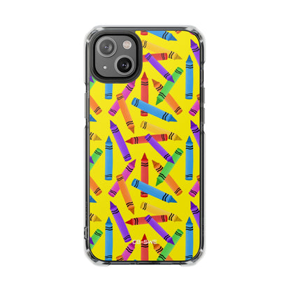 Crayons Scatter Playfully iPhone Case - Impact