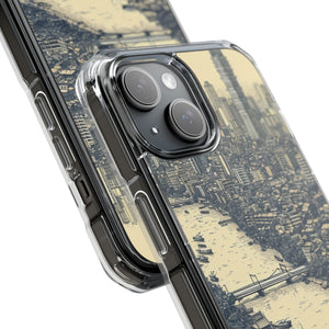 Nostalgic Metropolis - Phone Case for iPhone (Clear Impact - Magnetic)