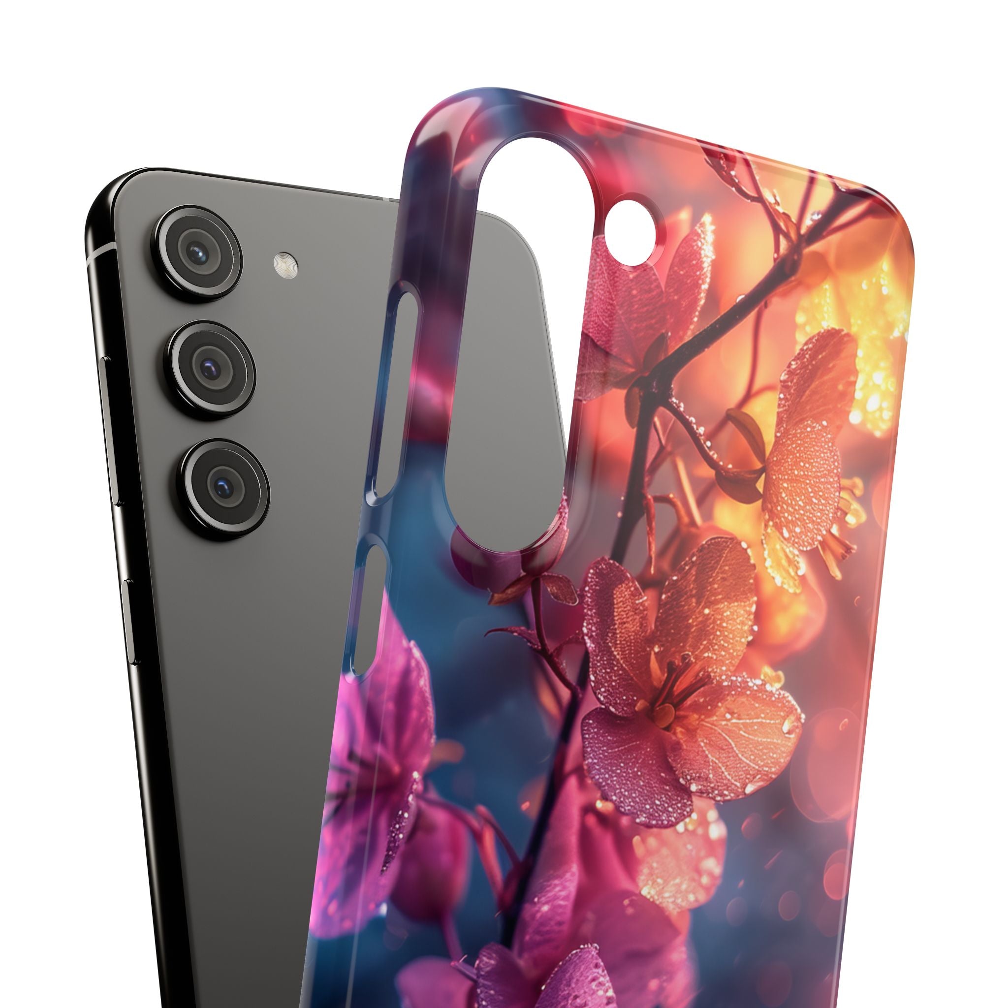 Pink Bloom Serenity - Slim Samsung S23 Phone Case