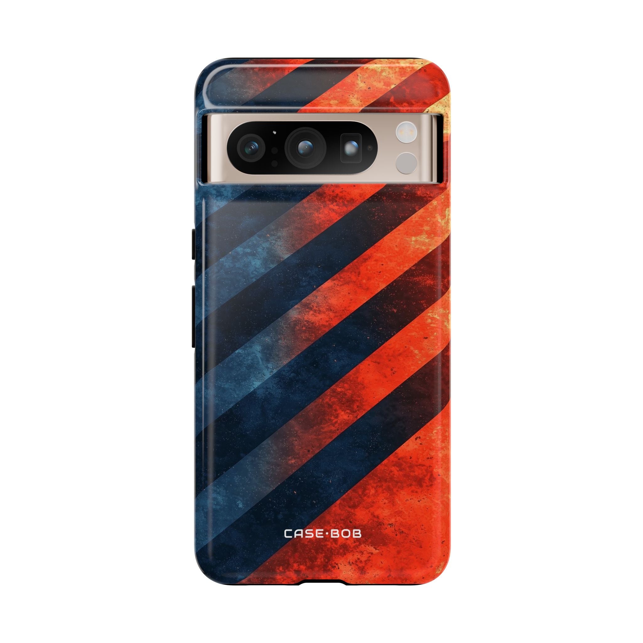Diagonal Stripes Blaze Google Pixel 8 Pro Case - Tough