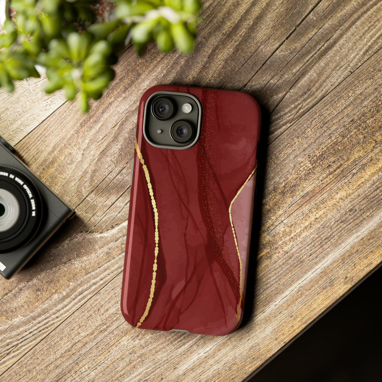 Dark Red - Protective Phone Case