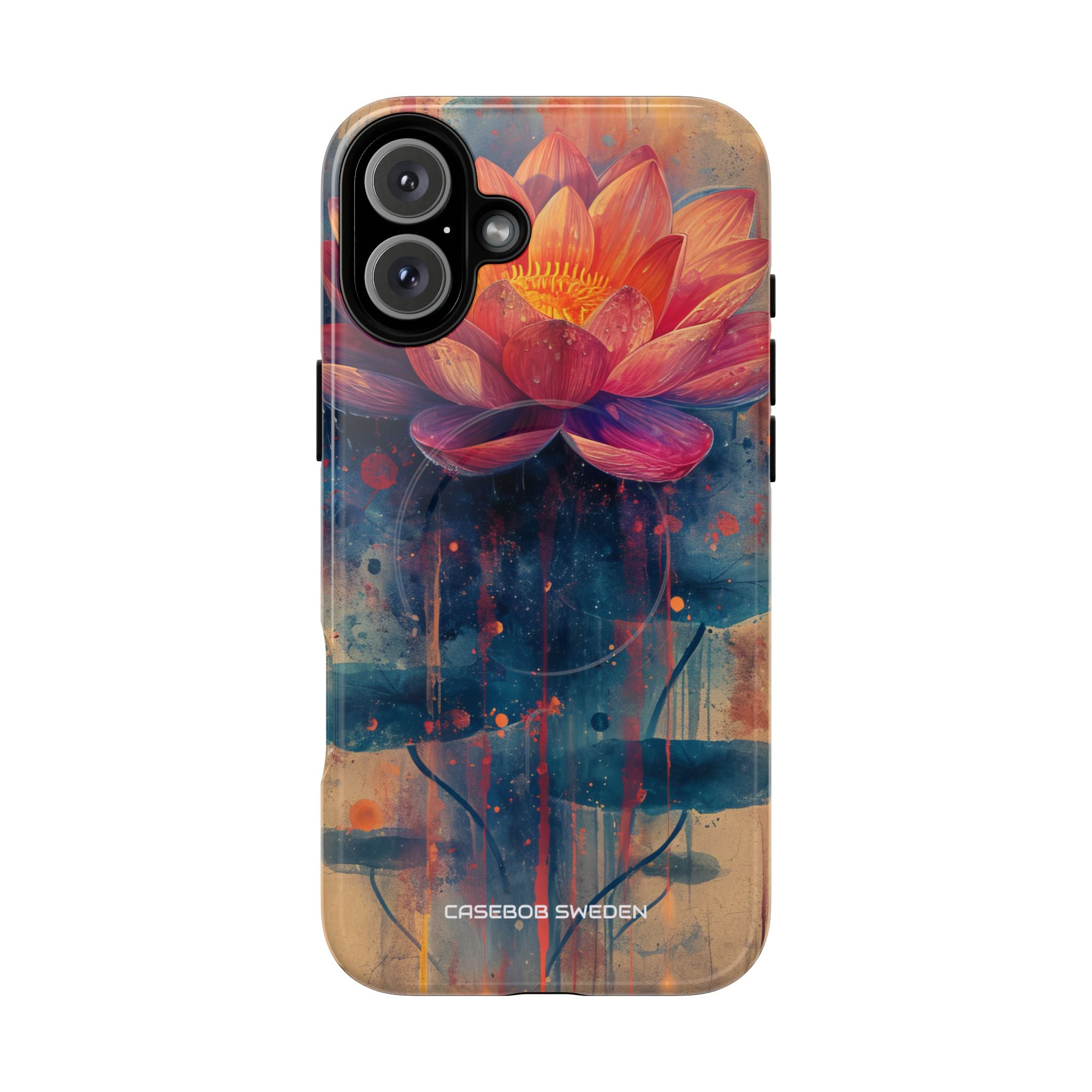 Lotus Blossom Art - Tough + MagSafe® iPhone 16 Phone Case