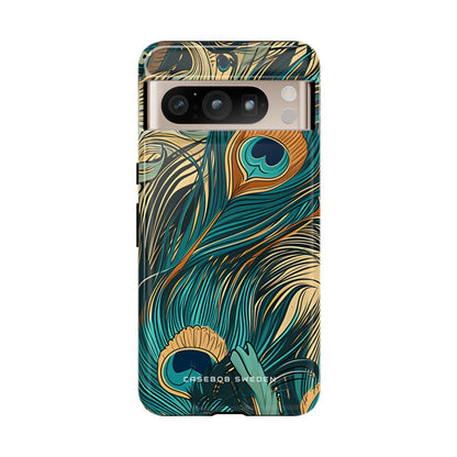 Art Nouveau Peacock Elegance Google Pixel 8 - Tough Phone Case