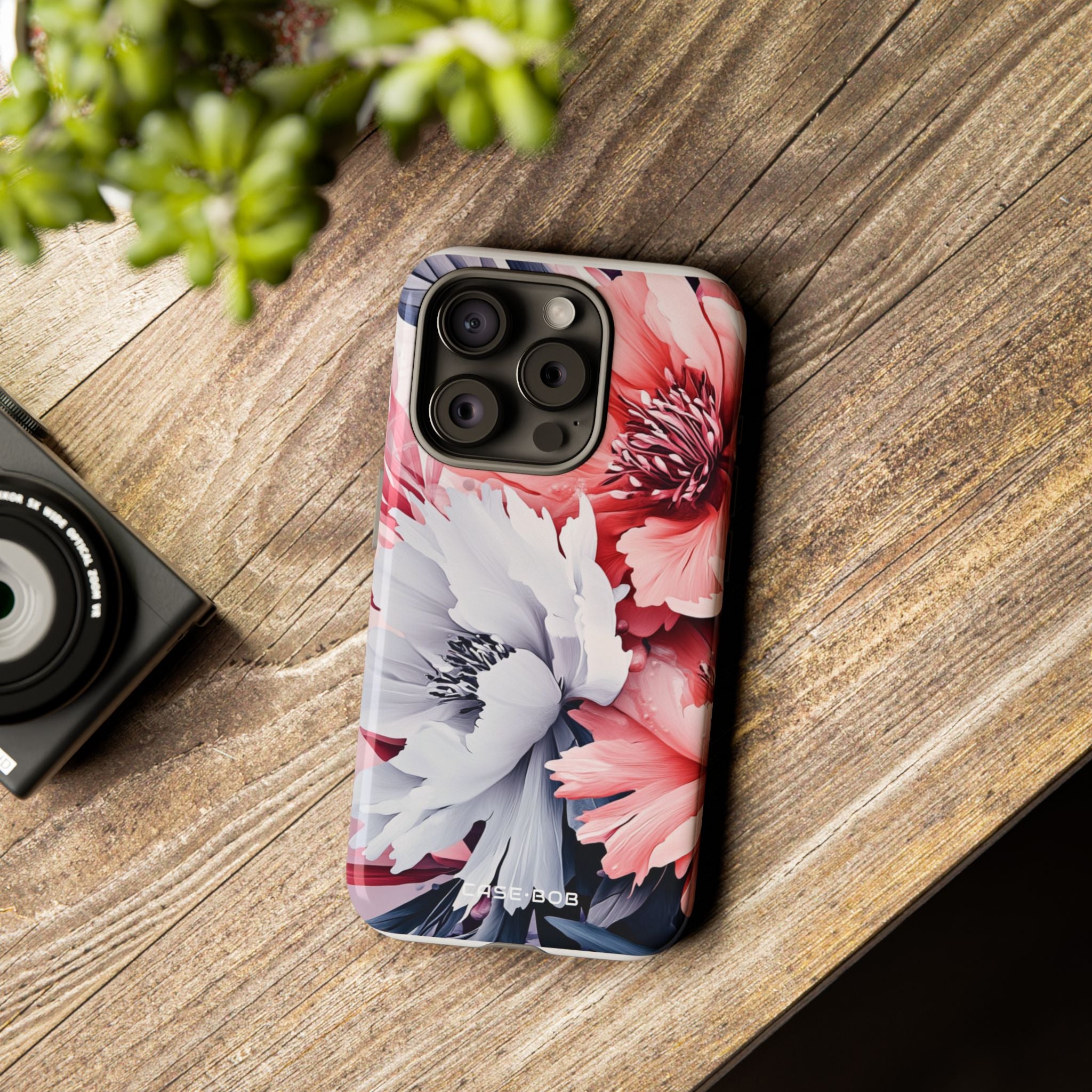 Coral Bloom iPhone 15 Pro Case - Tough